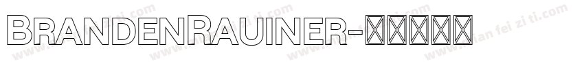 BrandenRauiner字体转换