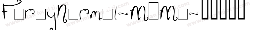 FireyNormal-MAMe字体转换
