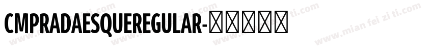 CMPRADAESQUEREGULAR字体转换