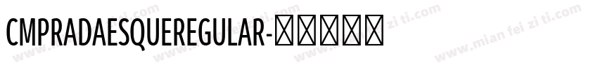 CMPRADAESQUEREGULAR字体转换