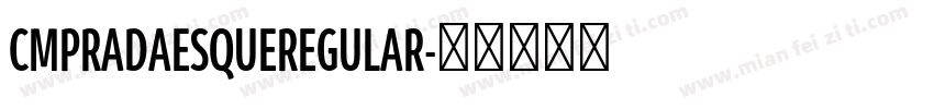 CMPRADAESQUEREGULAR字体转换