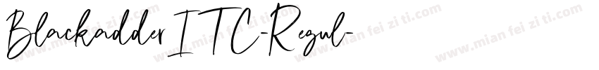 BlackadderITC-Regul字体转换