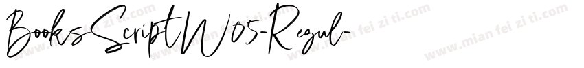 BooksScriptW05-Regul字体转换
