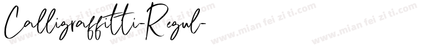 Calligraffitti-Regul字体转换