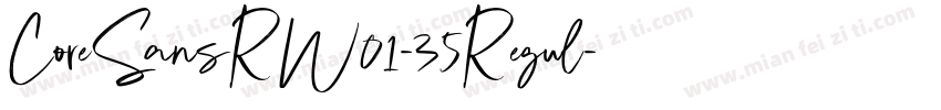 CoreSansRW01-35Regul字体转换