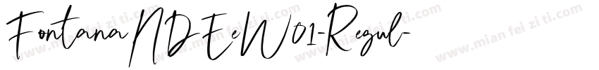 FontanaNDEeW01-Regul字体转换
