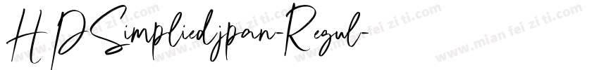 HPSimpliedjpan-Regul字体转换