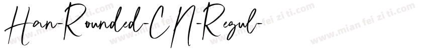 Han-Rounded-CN-Regul字体转换