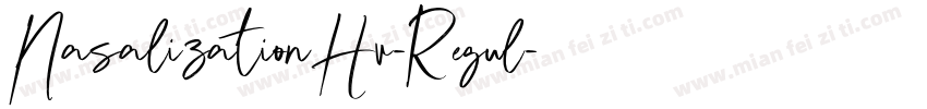 NasalizationHv-Regul字体转换