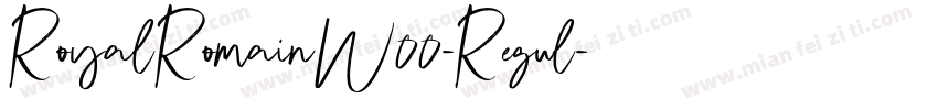 RoyalRomainW00-Regul字体转换