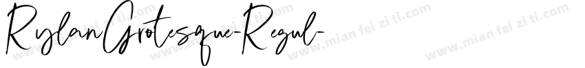 RylanGrotesque-Regul字体转换