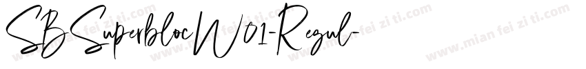 SBSuperblocW01-Regul字体转换