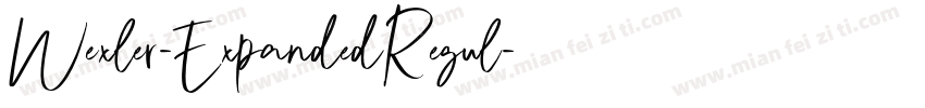 Wexler-ExpandedRegul字体转换