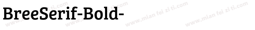 BreeSerif-Bold字体转换