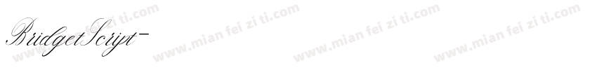 BridgetScript字体转换