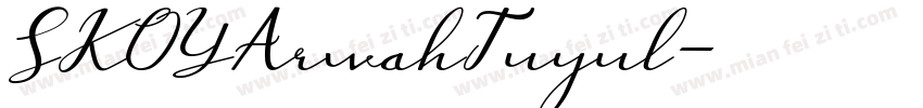 SKOYArwahTuyul字体转换