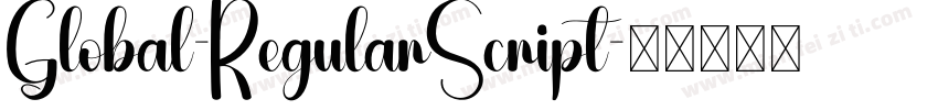 Global-RegularScript字体转换
