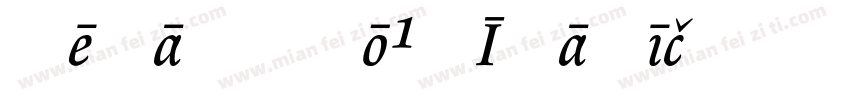 RenardNo1-Italic字体转换