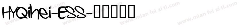 HYQihei-ESS字体转换