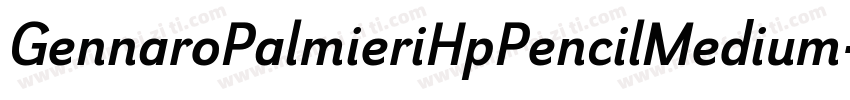 GennaroPalmieriHpPencilMedium-lE2w字体转换