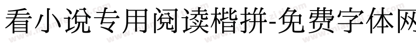 看小说专用阅读楷拼字体转换