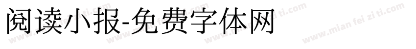 阅读小报字体转换