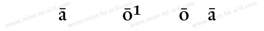 RenardNo1-Roman字体转换