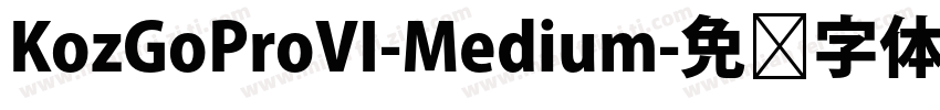 KozGoProVI-Medium字体转换