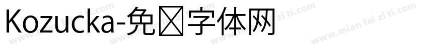 Kozucka字体转换