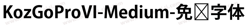 KozGoProVI-Medium字体转换