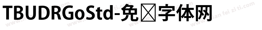 TBUDRGoStd字体转换