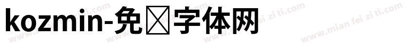 kozmin字体转换
