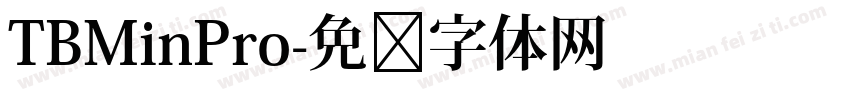 TBMinPro字体转换