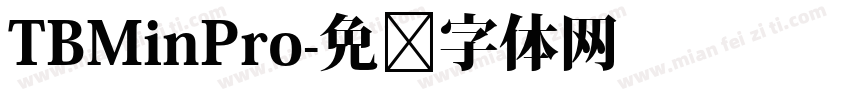 TBMinPro字体转换