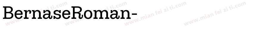 BernaseRoman字体转换