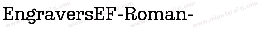EngraversEF-Roman字体转换