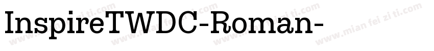 InspireTWDC-Roman字体转换