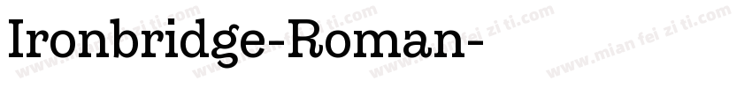 Ironbridge-Roman字体转换