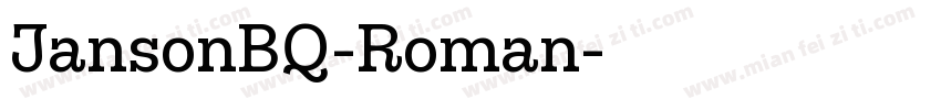 JansonBQ-Roman字体转换