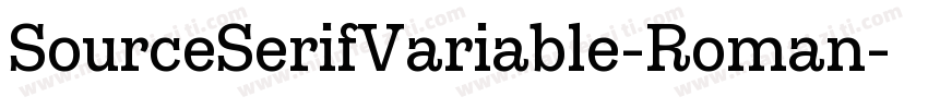 SourceSerifVariable-Roman-常规字体转换