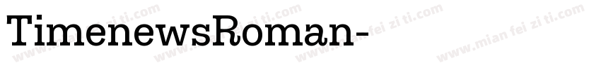 TimenewsRoman字体转换