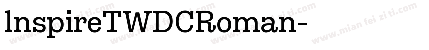 lnspireTWDCRoman字体转换