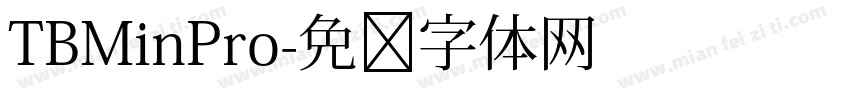TBMinPro字体转换