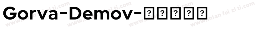 Gorva-Demov字体转换