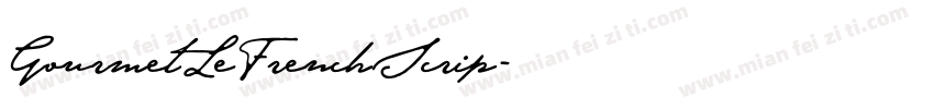GourmetLeFrenchScrip字体转换