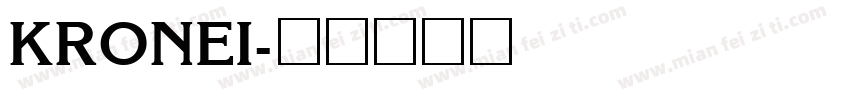 KRONEI字体转换