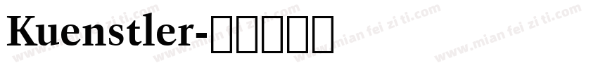 Kuenstler字体转换