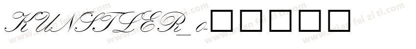 KUNSTLER_0字体转换