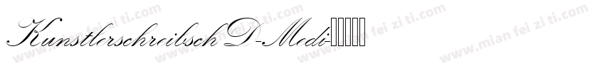 KunstlerschreibschD-Medi字体转换