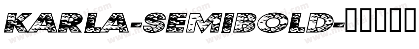 karla-semibold字体转换